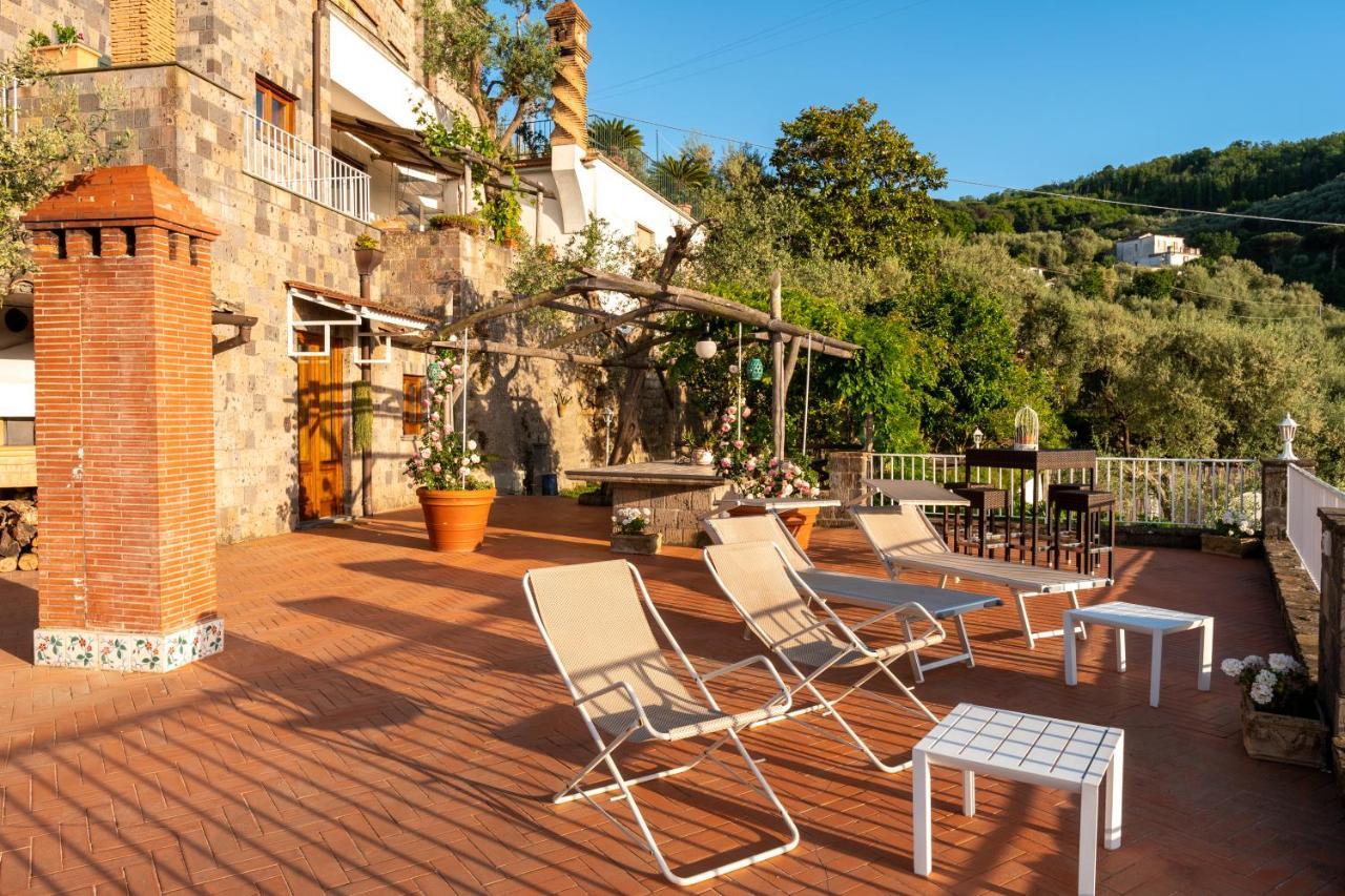 Villa Carolina Sorrento Private Heated Pool And Sea View Ngoại thất bức ảnh